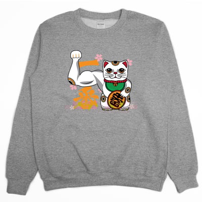 強力招財貓(大學T)Hamburger T-Shirt Shop3