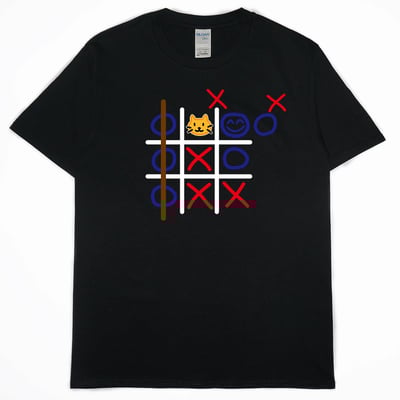 井字遊戲(短T)Hamburger T-shirt shop2