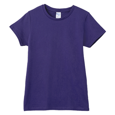 素面-女版棉T(有腰身) GILDAN 76000L17