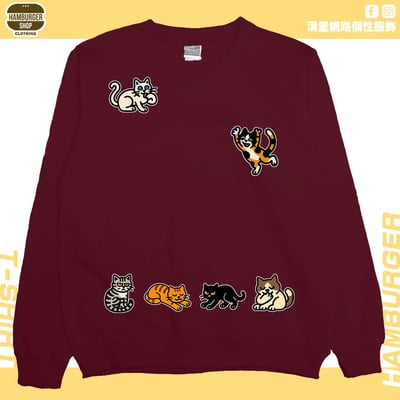 貓咪塗鴉(大學T)Hamburger T-shirt shop10