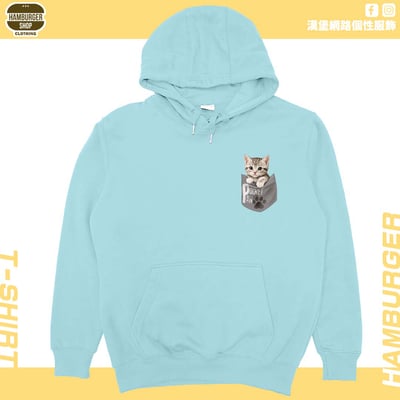 口袋喵喵(帽T)Hamburger T-shirt shop6