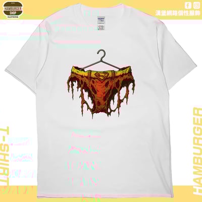 正義胖次(戰損版)(短T)Hamburger T-shirt shop4