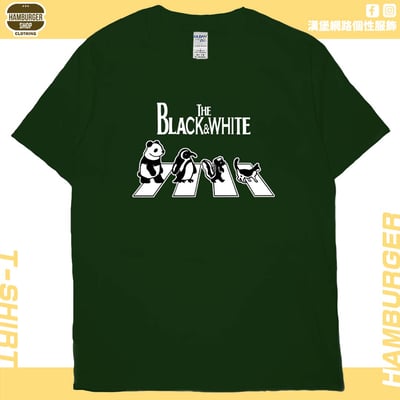 黑白動物(短T)Hamburger T-shirt shop13