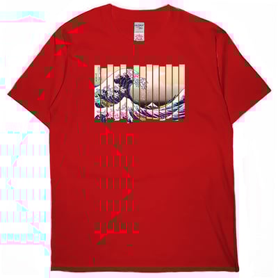 分割海浪(短T)Hamburger T-shirt shop8