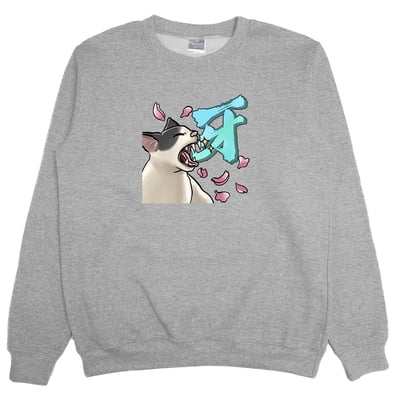 牙(貓)(大學T)Hamburger T-Shirt Shop9