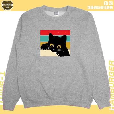 小黑貓(大學T)Hamburger T-shirt shop4