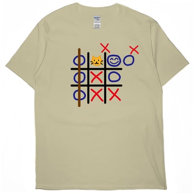 井字遊戲(短T)Hamburger T-shirt shop4