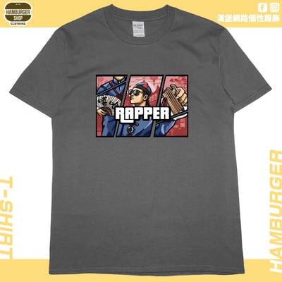 說唱歌手(短T)Hamburger T-shirt shop9