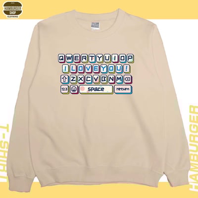 告白鍵盤(大學T)Hamburger T-shirt shop5