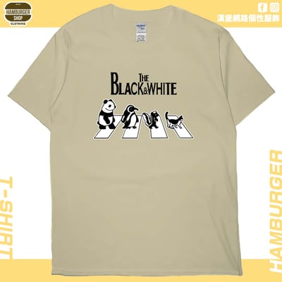 黑白動物(短T)Hamburger T-shirt shop7