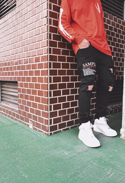 SAMPLE / NO TRANSACTION 沒有交易樣板破壞牛仔褲6