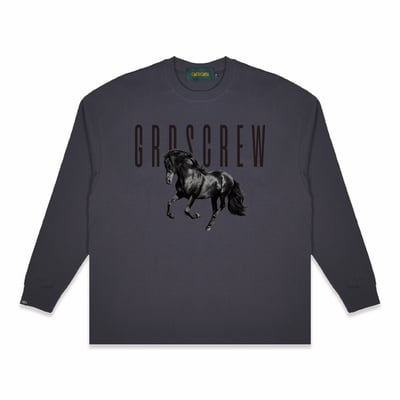 DARK HORSE L/S TEE(深灰)4