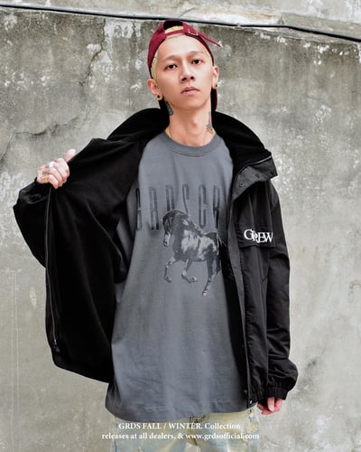 DOUBLE-LAYER FLEECE WINDBREAKER(黑)12