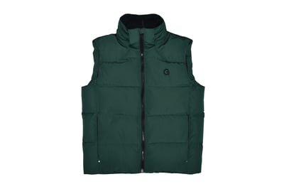 G-Down Vest 高級羽絨背心外套(墨綠)7