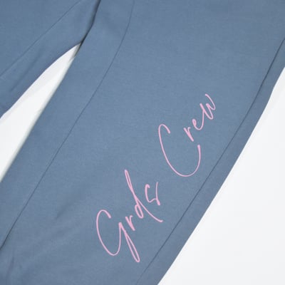 HANDWRITING LOGO SUIT - COTTON PANTS(霧霾藍)3