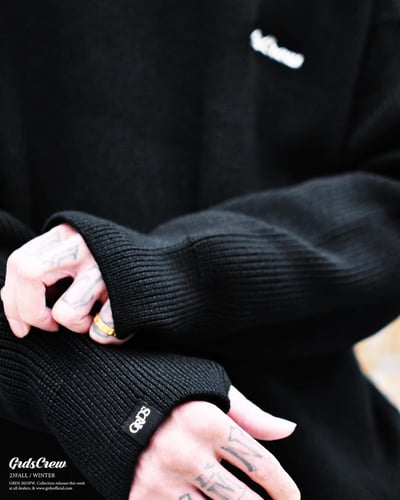 SWASHES LOGO KNIT SWEATER(黑)6