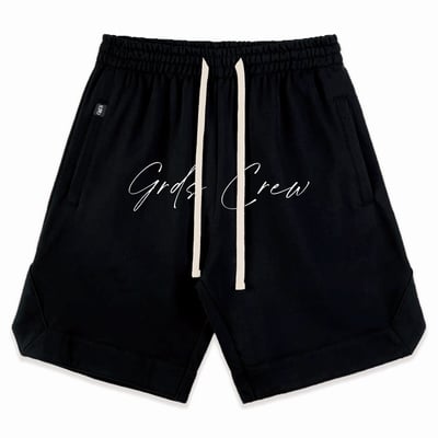 HANDWRITING LOGO COTTON SHORTS(黑)6