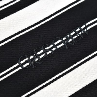 GRDSCREW STRIPED T-Shirt(黑.米白條紋)2