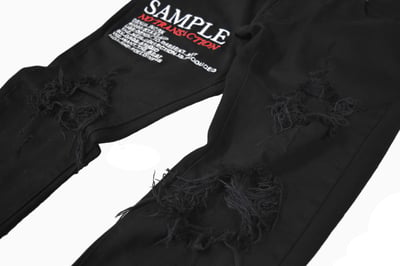 SAMPLE / NO TRANSACTION 沒有交易樣板破壞牛仔褲4