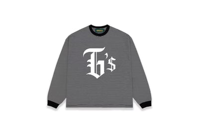 G'$ GOETHE STRIPE L/S TEE(黑白橫條)1