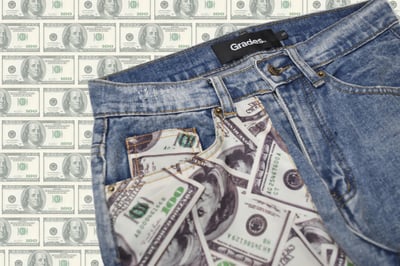 DOLLAR PATCH VINTAGE 美金牛王(水洗)4