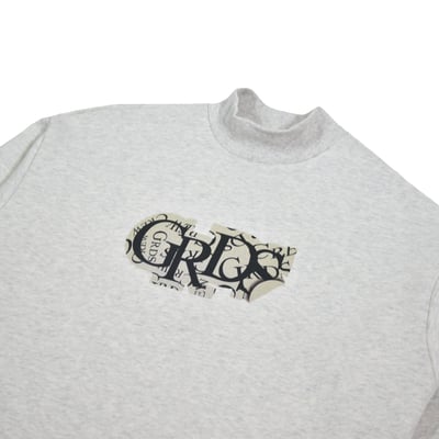 ”WAVE STICKER SERIES“ TURTLENECK SWEATER(沙灰)3