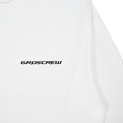 RACING LOGO L/S TEE(白)4