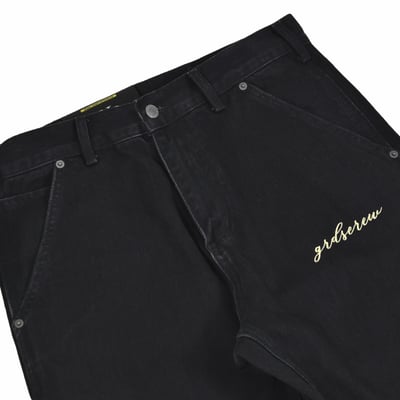 CARPENTER POCKET JEANS(水洗黑)3