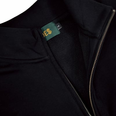 CLASSIC LOGO HALF ZIP SWEATSHIRT(黑)4