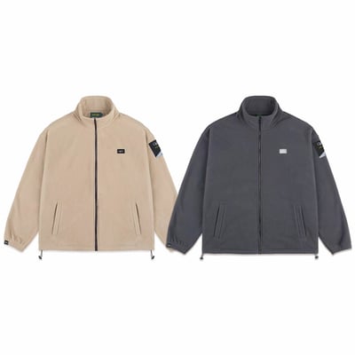 LABEL FLEECE JACKET(卡其)8