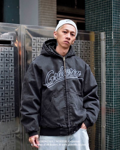 WASHED DENIM HOODIE JACKET(水洗黑)14