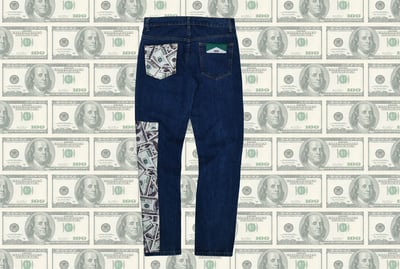 DOLLAR PATCH VINTAGE 美金牛王(經典藍)6