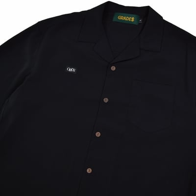 LABEL CUBAN SHIRT(黑)3