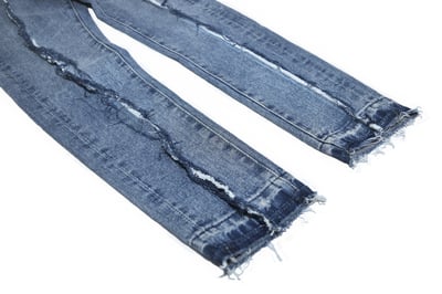 STRAIGHT CUT 13oz  直裁不修邊牛仔褲(藍)3