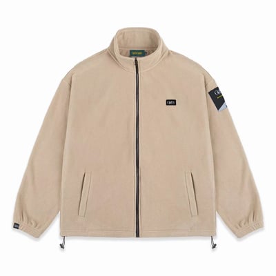 LABEL FLEECE JACKET(卡其)6