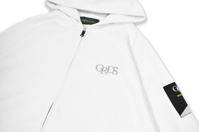 CLASSIC LOGO ZIPPER HOODIE(白)2