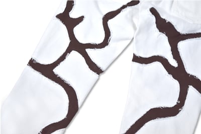 RIVER PATCH JEANS(白)2