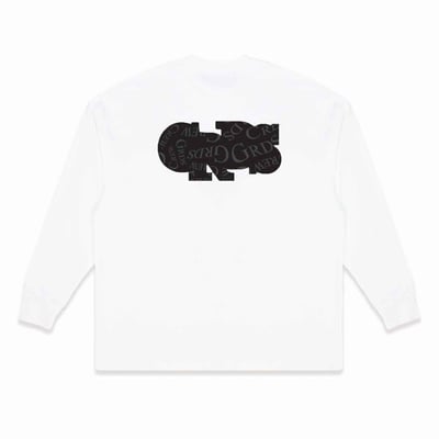 WAVE SHADOW L/S TEE(白)3
