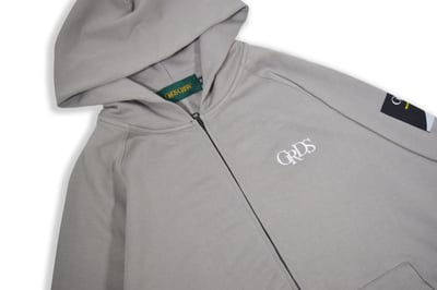 CLASSIC LOGO ZIPPER HOODIE(灰)2