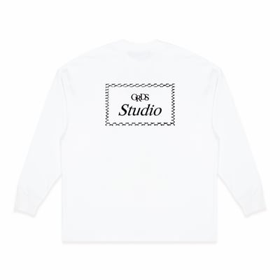 Barbed Frame L/S Tee(白)4