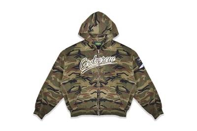 BASEBALL LOGO CAMO ZIPPER HOODIE(迷彩)1