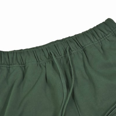 CLASSIC EMBROIDERY COTTON SHORTS(墨綠/綠)4