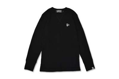 G'$ Goethe WAFFLE LONG SLEEVE TEE(黑)1