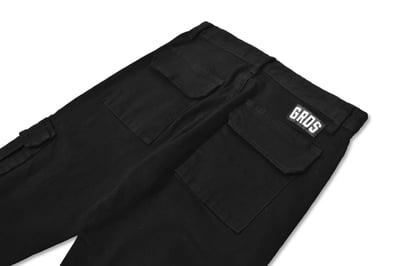 PLAID PATCH POCKET PANTS字母布章開扣口袋褲7