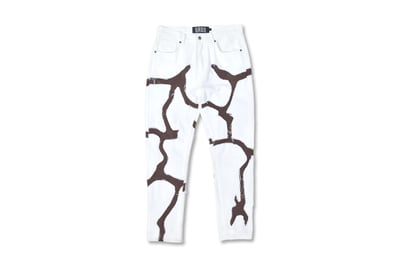 RIVER PATCH JEANS(白)1