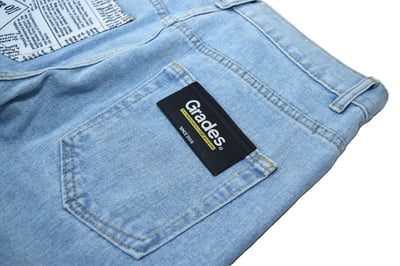 News Patch Jeans 報紙牛仔褲(水藍)8