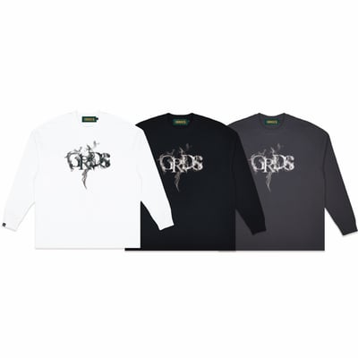 SMOKE LOGO L/S Tee(白)3