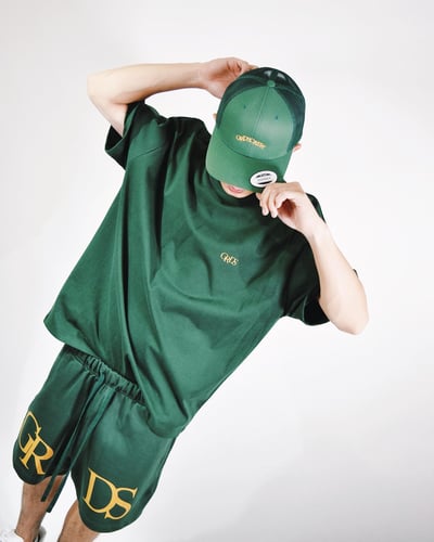 CLASSIC BIG LOGO COTTON SHORTS(墨綠)4