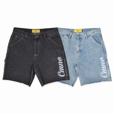 CMNE CARPENTER DENIM SHORTS(水洗藍)7
