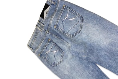3M THUNDER JEANS 閃電反光破壞水洗牛仔褲8